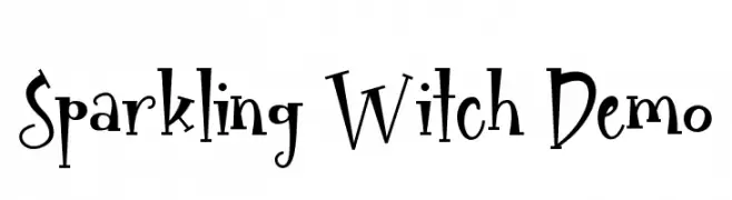Sparkling Witch Demo  Frei Schriftart Herunterladen
