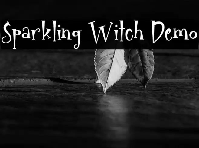 Sparkling Witch Demo Font examples