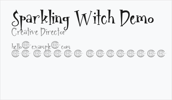 Sparkling Witch Demo Business Card
