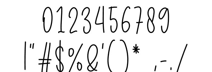 Sparkling Font OTHER CHARS