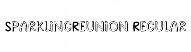 SparklingReunion Regular फ़ॉन्ट