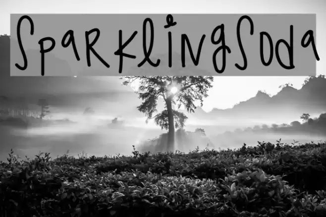 SparklingSoda Font examples