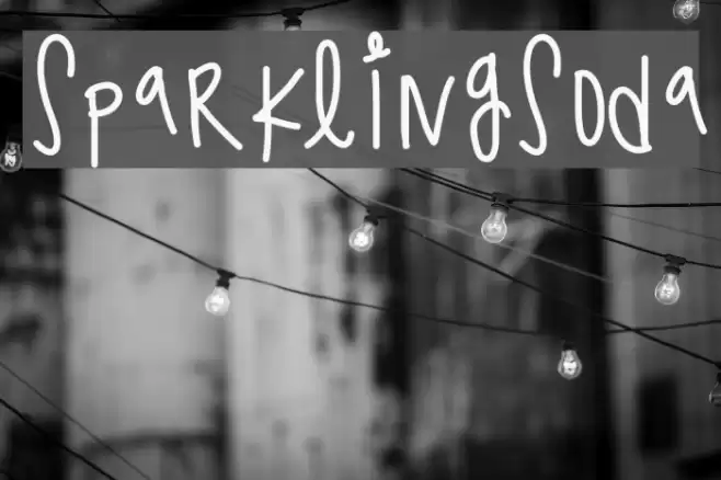 SparklingSoda Font examples