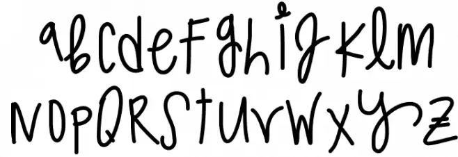 SparklingSoda フォント 小文字