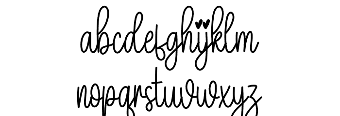 Sparkling Font LOWERCASE