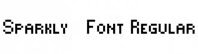 Sparkly-Font Regular  免费字体下载