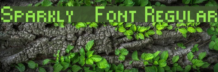 Sparkly-Font Regular Font examples