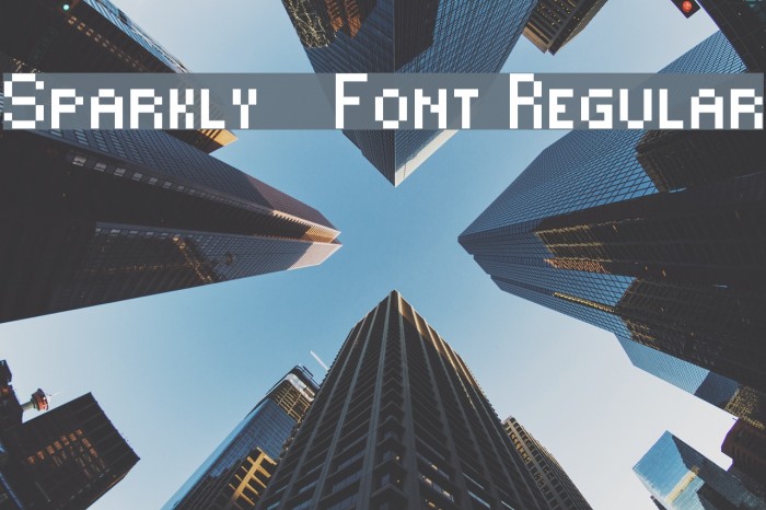 Sparkly-Font Regular Font examples