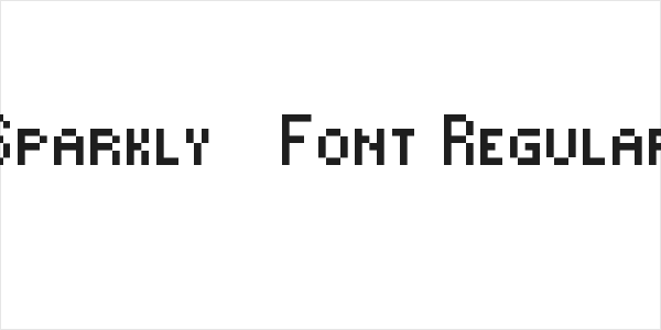 Sparkly-Font Regular Logo