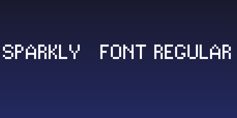 Sparkly-Font Regular Social Header