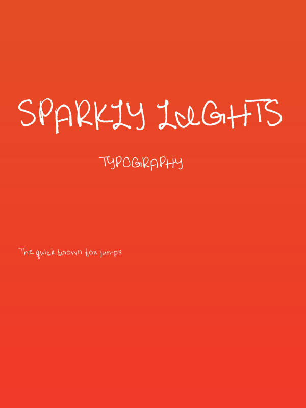 Sparkly Lights Poster