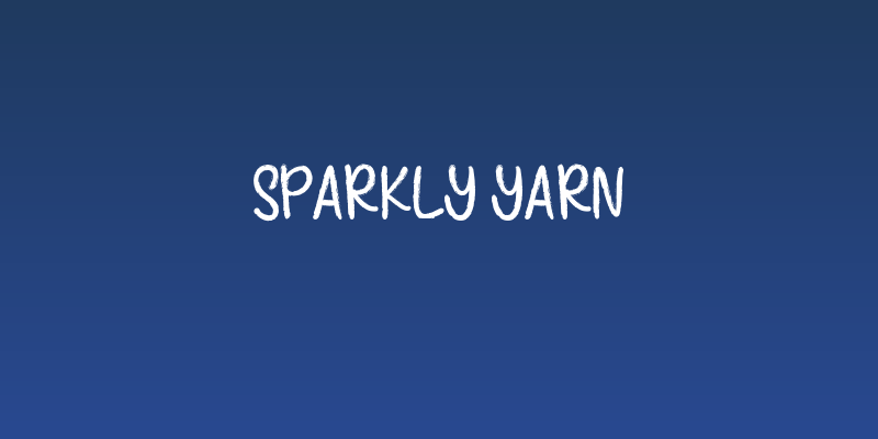 Sparkly Yarn Social Header
