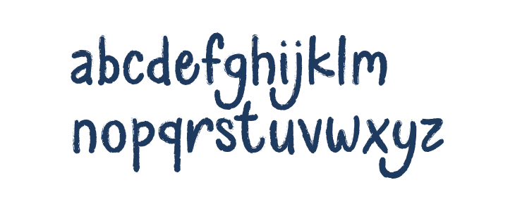 Sparkly Yarn Lowercase