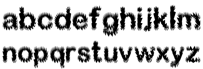 Sparkplucked Font LOWERCASE