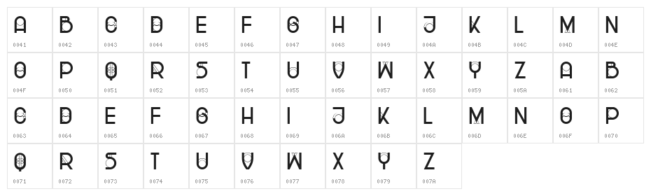 Sparks Regular Character Map