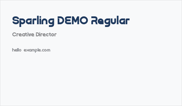 Sparling DEMO Regular Business Card