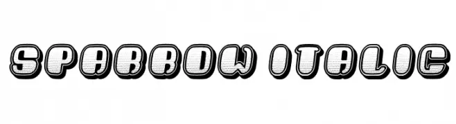 Sparrow Italic  font caratteri gratis