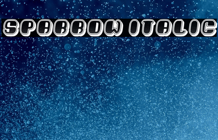 Sparrow Italic Example 1