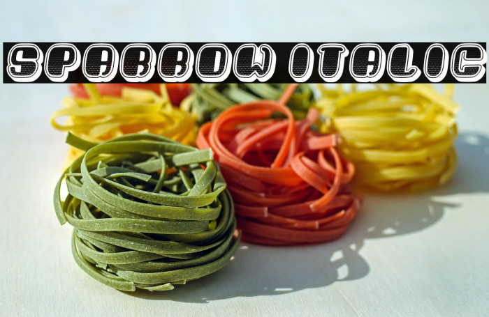 Sparrow Italic Example 2