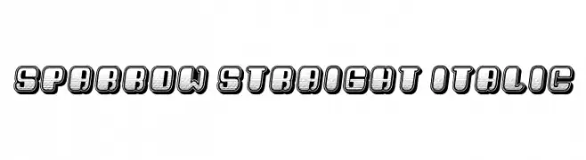 Sparrow Straight Italic  Fuentes Gratis Descargar