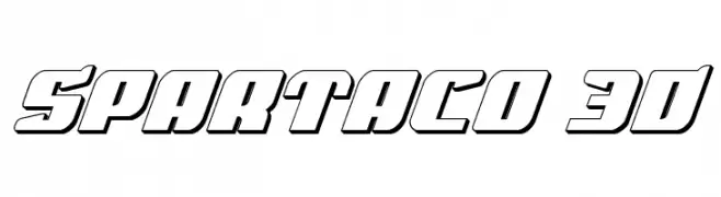 Spartaco 3D  les polices de caractères gratuit tlcharger