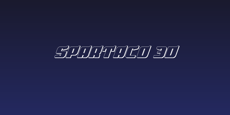 Spartaco 3D Social Header