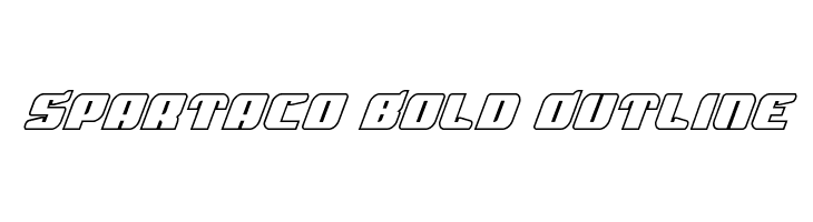 Spartaco Bold Outline  免费字体下载