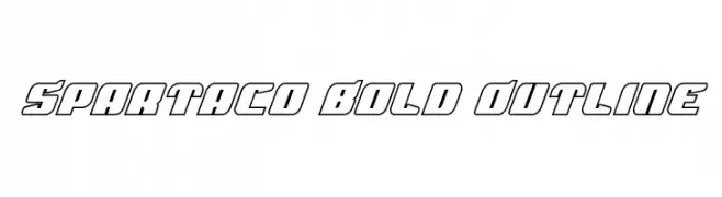 Spartaco Bold Outline  font caratteri gratis