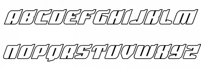 Spartaco Bold Outline Schriftart Groß