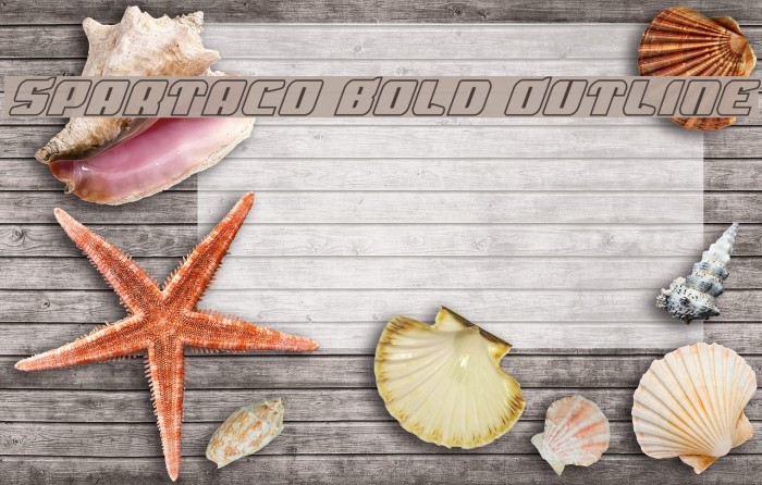 Spartaco Bold Outline Font examples