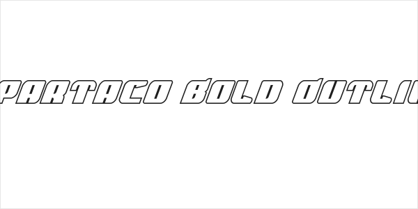 Spartaco Bold Outline Logo