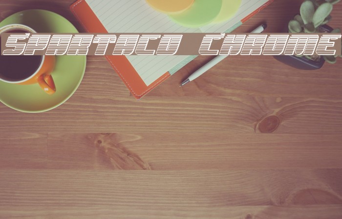 Spartaco Chrome Font examples