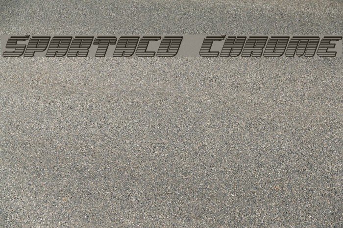 Spartaco Chrome Font examples