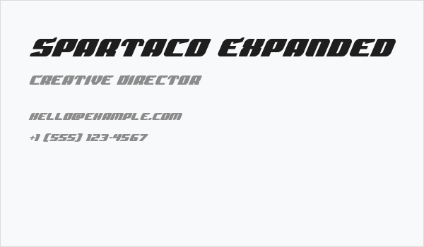 Spartaco Expanded Business Card