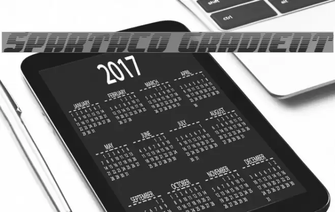 Spartaco Gradient Font examples