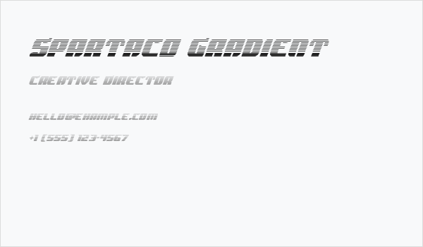 Spartaco Gradient Business Card