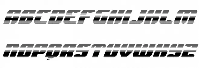 Spartaco Gradient Schriftart Kleinbuchstaben