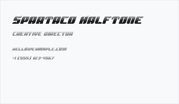 Spartaco Halftone Business Card