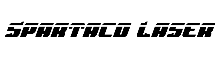 Spartaco Laser  font caratteri gratis