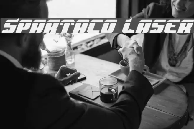 Spartaco Laser Font examples