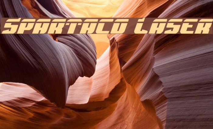 Spartaco Laser Font examples