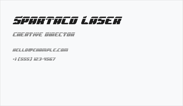 Spartaco Laser Business Card