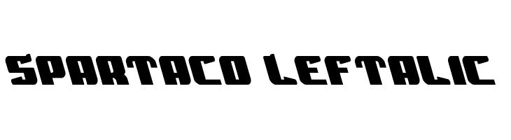 Spartaco Leftalic Font
