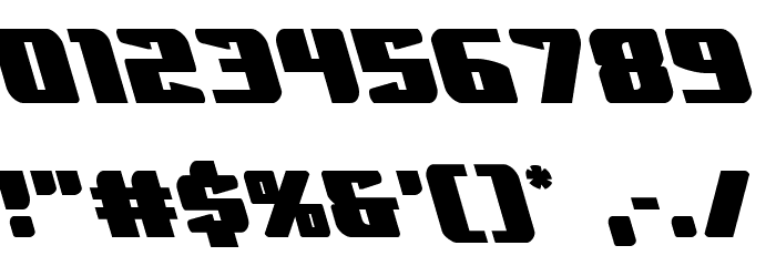 Spartaco Leftalic Font OTHER CHARS