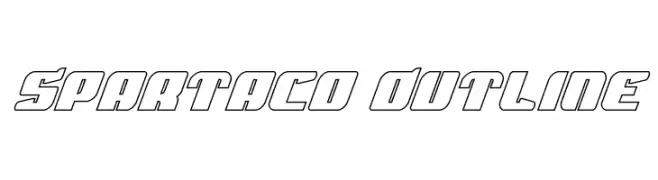 Spartaco Outline  font caratteri gratis