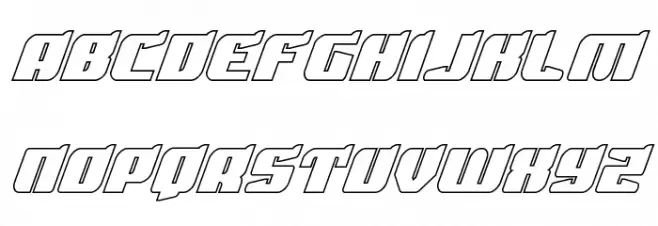 Spartaco Outline 字体 大写