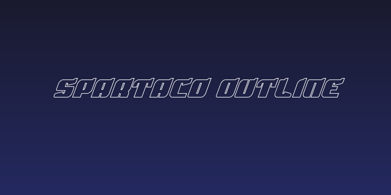 Spartaco Outline Social Header