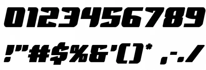 Spartaco Semi-Italic Font OTHER CHARS