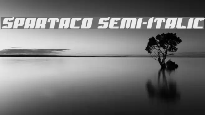 Spartaco Semi-Italic Font examples