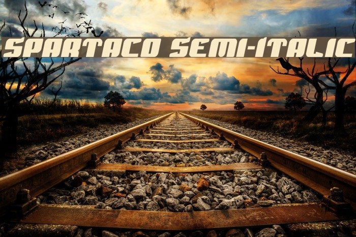 Spartaco Semi-Italic Font examples